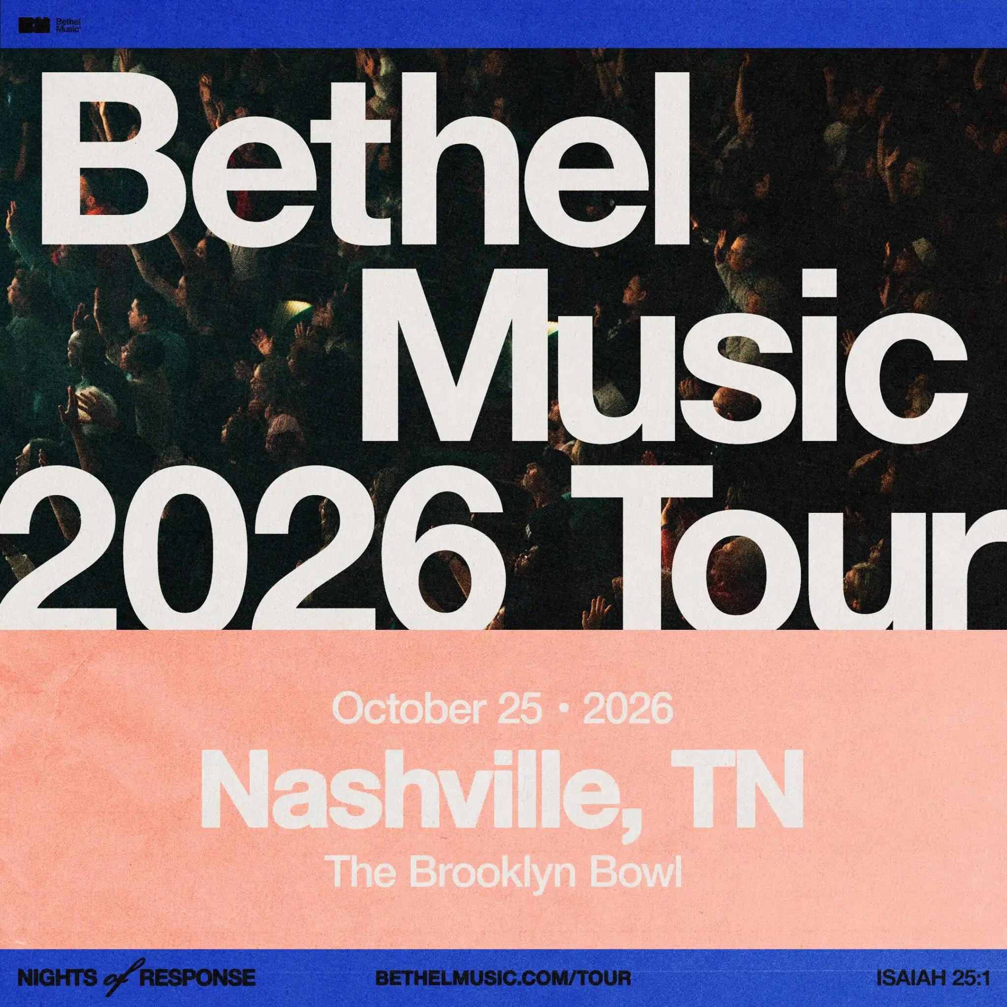 Bethel Music 2026 Tour promotional artwork