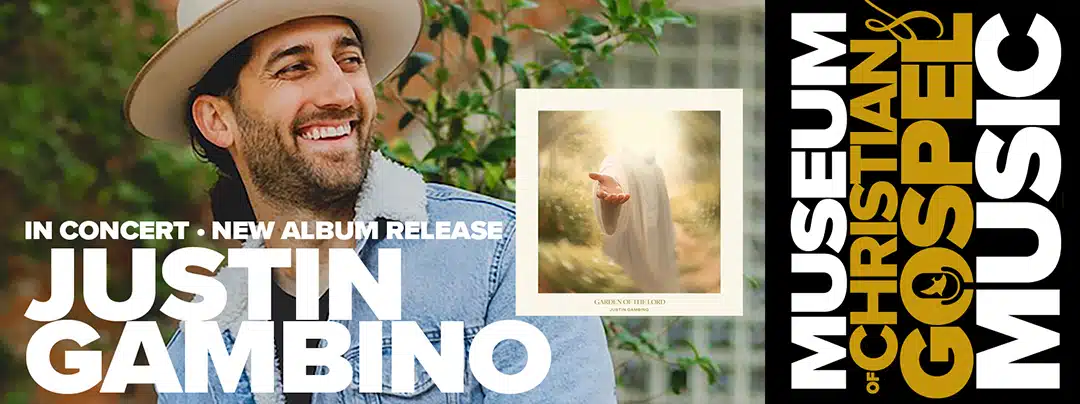 Justin Gambino in concert for the release of Garden of the Lord